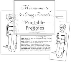 free printable sizing measurement cards pollywoggles