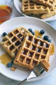 Fluffy Spelt Flour Belgian Waffle Recipe Foodal Recipe Waffles Waffle Recipes Belgian Waffles Recipe