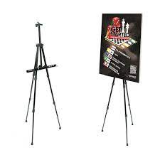 Get info of suppliers, manufacturers, exporters, traders of wooden easel for buying in india. Black Metal Easel Stand Aluminum Tripod Drawing Promotion Poster Holder Ready Stock Shopee Malaysia