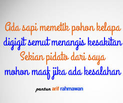 Pantun Lucu Menutup Pidato Operator Sekolah
