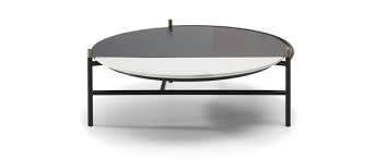 Glass top display coffee table with drawers. Contemporary Design Coffee Tables Natuzzi Italia