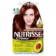 Garnier nutrisse nourishing color creme strawberry jam 52, medium berry red. Garnier Nutrisse 4 5 Auburn Red Permanent Hair Dye Inci Beauty