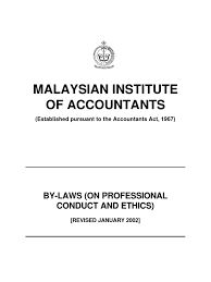 The image is used to identify the organization malaysian institute of accountants, a subject of public interest. Mia Bylaw By Law Accounting
