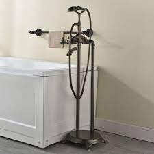 Senlesen barthroom tub filler faucet floor mounted bathtub shower faucet waterfall spout free standing tub mixer tap with handheld sprayer. The Best Freestanding Bathtub Faucets That Add Style To The Bathroom