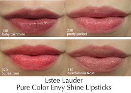 Estee Lauder Pure Color Envy Shine Sculpting Shine Lipstick Four Estee Lauder Pure Color Envy Shine Lipsticks Photos Swatches Pure Color Envy Estee Lauder Pure Color Envy Lipstick Photos