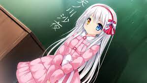 pulltop motoi ayumu miagete goran yozora no hoshi wo amanogawa saya game cg  heterochromia | #333889 | yande.re