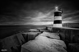 Black And White Lighthouse The Light Of Hope Black And White Photography Of A Lighthouse On Sagres Algarve Portugal Lighthouse Black And White Photography Landscape Photography