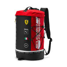 Black puma ferrari backpack with red scuderia ferrari lettering. Scuderia Ferrari Fanwear Rct Backpack Puma Us