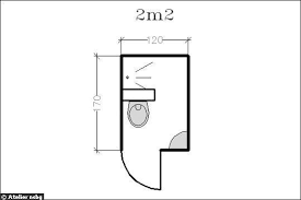 Surface De 2 M2 Le Plan D Une Petite Salle De Bains Avec Douche Et Wc Petite Salle De Bain Avec Douche Petite Salle De Bain Douche En Coin