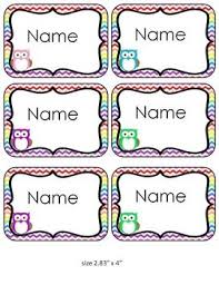Chevron Owl Name Tags And Labels Editable Owl Name Tags Editable Labels Owl Classroom