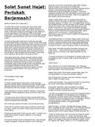 Gotong royong keceriaan surau (14/07/2018). Solat Sunat Hajat Berjamaah