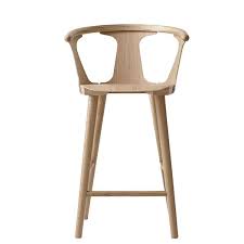 Tradition In Between Sk7 Bar Stool 65 Cm White Oiled Oak Bar Stools Stool Wood Bar Stools