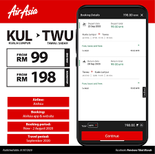 Dapetin tiket konser, atraksi, paket tur, dan banyak hal menarik lainnya! Pemburu Tiket Murah On Twitter Tambang Penerbangan Ke Tawau Sabah Serendah Rm99 Sehala Dan Rm198 Pergi Dan Balik Dari Kuala Lumpur Tempoh Penerbangan Bulan September 2020 Sambar Cepat Di Laman Rasmi Airasia