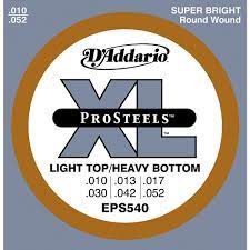 D Addario Eps540 Prosteels Light Top Heavy Bottom Electric Guitar Strings Electric Guitar Strings Guitar Strings Ovation Guitar