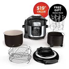 The ninja foodi is a pressure cooker and air fryer that can also be used as an oven, steamer, roaster, dehydrator, and slow cooker. Ninja Coffee Bars Smoothie Blenders Food Processors Slow Cookers