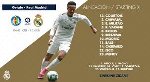 Previa getafe vs real madrid. Lineup Vs Getafe Realmadrid