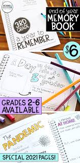 End Of The Year Memory Book Updated For 2021 Non Grade Specific In 2021 School Activities 3rd Grade Classroom Memory Books