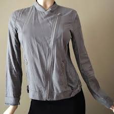 Array ( 0 => 385 ). Armani Exchange Jackets Coats Ax Armani Exchange Womens Grey Bomber Jacket Poshmark