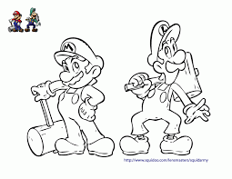 Mario and luigi bowser's inside story. Mario And Luigi Coloring Page Coloring Home