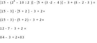 Resultado de imagen de imagen de operaciones de suma resta multiplicacion y division potenciacion