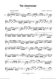 Download and print top quality the entertainer sheet music for piano solo by scott joplin with mp3 and midi files. Free Joplin The Entertainer Sheet Music For Flute Solo Pdf