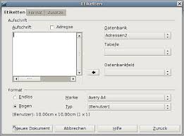 Grafiken und tabellen erstellen für die bachelorarbeit und masterarbeit. Etiketten Drucken Apache Openoffice Wiki