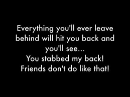 The Rasmus Friends Don T Do Like That Lyrics Youtube