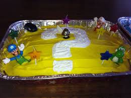 @cupcakesmunich comes with a cute and simple birthday cake fit for the mario lover. Super Mario Cake For A Mario Themed Birthday I Used My Son S Mario Figureds And Colored Icings To Deco Super Mario Birthday Mario Birthday Cake Mario Birthday
