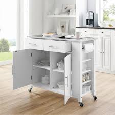 Stainless steel is a strong and durable material that's easy to keep clean. Crosley Furniture Savannah White With Stainless Steel Top Full Size Kitchen Island Cf3029ss Wh The Home Depot