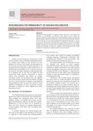 Rekomendasi saham dan pergerakan ihsg hari ini, kamis 6 mei 2021. Pdf Rationalizing The Permissibility Of Mosque Decoration