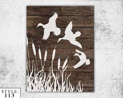 Wooden Ducks Sign 11 X14 Home Decor Outdoors Hunting Home Gift Duck Silhouette Handmade Deer Head Hunt Handmade Home Hunting Decor Handmade Home Decor