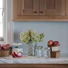 Blue room colors, light blue color symbolism and unpretentious interior decorating ideas. Brown Kitchen Cabinets Blue Walls Design Ideas