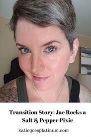 Jae Butler's Salt and Pepper Pixie Cut