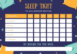 Violet Teal And Orange Pillows Sleep Reward Chart