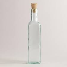 Square Glass Oil Bottle With Cork Set Of 24 By World Market Oil Bottle Bottle Antique Glass Bottles