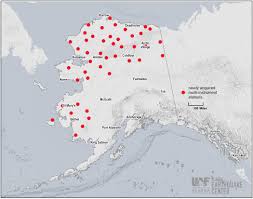 Map of southern alaska showing the epicenter of the 1964 alaska earthquake (red star). Sensors Will Sustain Alaska Earthquake And Weather Data