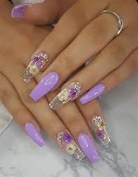 Floral purple nail designs purple nails with stamping technique searching for something cute and fun for your mani? 100 Best Pretty Nails Part109 Coffinnails Diynails Glitternails Graynails Halloweennails Nailpolish Nails Prett Purple Nails Nail Designs Flower Nails