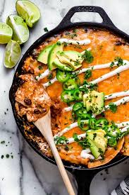 Cheesy Rotisserie Chicken Enchilada Skillet Recipe Skinny Taste Recipes Chicken Enchilada Skillet Recipes