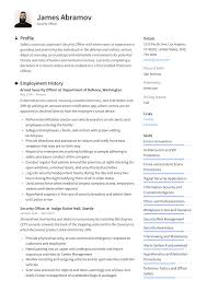 Security Officer Resume Writing Guide 12 Resume Examples 2020