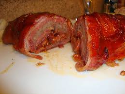 Recette De Paupiettes De Bacon Au Hachis De Viande Pommes Poivrons Feta Epices Fines Herbes Recettes De Cuisine Recette Paupiette