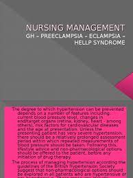 Nursing Management Intervention For Ecclampsia Preeclampsia Pih Hypertension Dash Diet