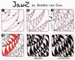 Jawz A New Tangle Pattern Zentangle Patterns Tangle Pattern Tangle Patterns
