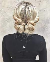Fabulous Hair Updo On Blonde Hair That Takes No Time To Do Medium Length Hair Styles Work Hairstyles Professional Hairstyles For Women