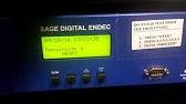 Sage Digital Endec Factory Test Mode Youtube