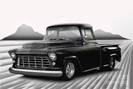 Image result for Midnight Black 1955 Truck