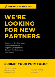 Dhariz Web Simplified Is One Of The Leading Companies In Chennai We Are Eminent Professio In 2020 Graphic Design Jobs Recruitment Poster Design Website Design Company