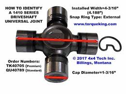 id 1410 and 1415 driveshaft u joints