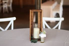 Will look great at the mantlepiece, table, would be a great decor for rustic home. Up To 8 Tables Wooden Rectangle Boxes Clear Glass Vases With Pillar Candle Small Gold Candle Holders With White Flower Haue Valley St Louis Wedding Venues