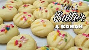 Untuk adunan biskut ni saya kurangkan jumlah gula sebanyak 50gm sbb saya rasa nanti dah. This Simple Butter Cookies Need 4 Ingredient Only No Egg Biskut Butter Mudah 4 Bahan Youtube
