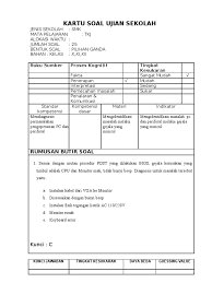Contoh kisi kisi kartu soal uraian dan pilihan ganda pembuatan soal hots k13 contoh soal hots kelas 4 sd mi kurikulum 2013 k13 muatan pelajaran. Kartu Soal